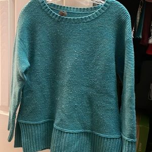 JJill   Aqua sweater.  Size small